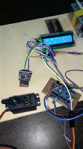 Servo Motor Control using RTC3231 and Arduino Nano #shortvideo #sorts #engineers_butty_lab_bd