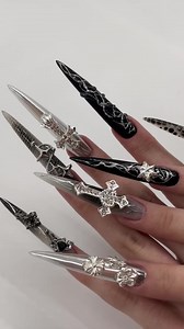 gothic princess #nail #style #gothic #art #nailsart #nailtutorial #nailtutorial