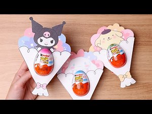 산리오 킨더조이 꽃다발 만들기 (무료도안공유)