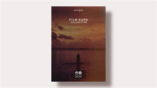20组4K复古电影胶片感纹理特效素材 附带音效 Film Burn Collection