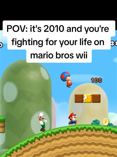 we all got ragebaited on mario bros wii 💀 #mario #mariokart #nostalgia #fyp #viral