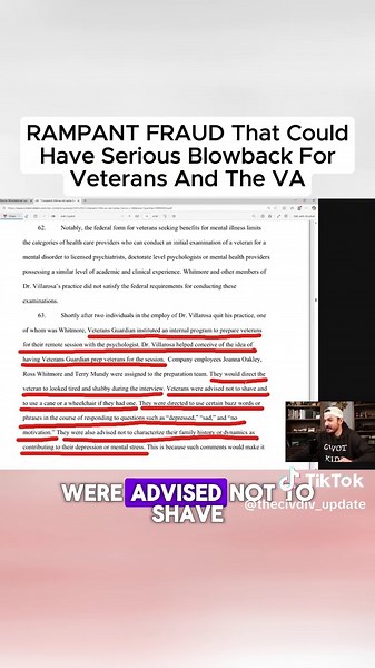 RAMPANT FRAUD Impacting Veterans and VA Benefits