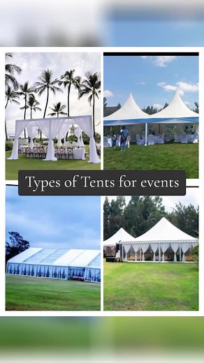 Diverse Types of Tents for Events and Celebrations