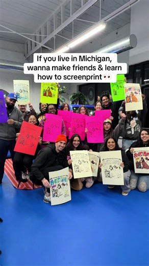 Our next Print Party is this Saturday (1/17)!! 🎨😁 Need date night plans, a fun birthday gift, wanna make new friends, or just try something new? We got you! Every month we host screenprinting workshops and they’re always a good time. Whether you’ve printed before or you’re a total beginner, everyone’s welcome 🤝 We’ll start by creating a design together, then everyone gets to print a hoodie, a shirt, and a poster. $75 per person and we’ll walk you through the entire screenprinting process from