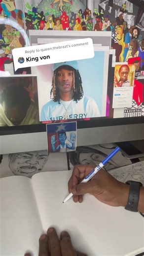 Drawing King Von with One Line | Step-by-Step Tutorial