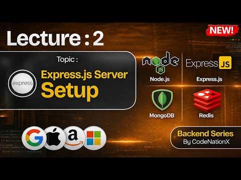 Express.js Setup for Beginners 🔥 Day 2 | REST API, Middleware, Routes, req res Explained