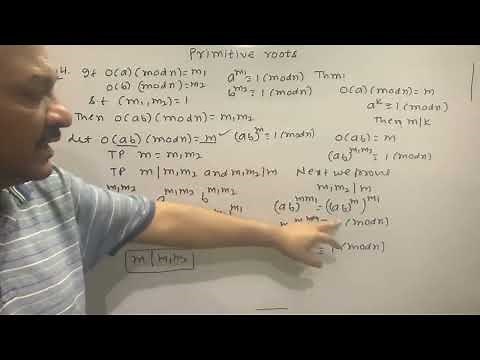 Primitive roots | Theorems | Order of an element | Lecture - 3
