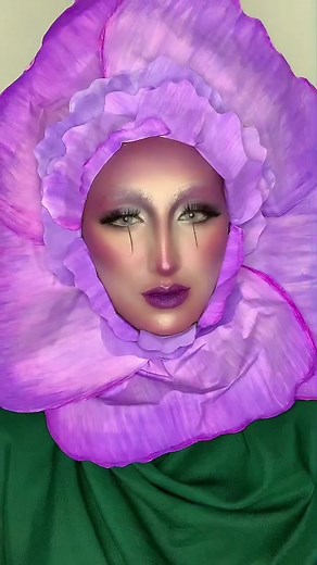 Wonderland series part6✨ Flower of wonderland 🌺💜 #crazymakeupartist #aliceinwonderland #fyp