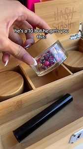 Looking for a discreet way to store your stash? Our stash box is the perfect solution! With its sleek design and compact size, you can keep everything you need in one convenient location. Say goodbye to messy drawers and hello to an organized experience! | Hash Stash Co