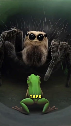 The Secret Friendship Between A Spider And A Frog