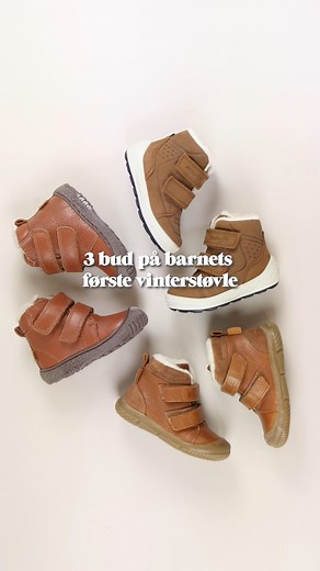 Skal du finde dit barns første vinterstøvler? ❄️ Så se med her – vi viser tre af vores favoritter til små fødder, der skal ud i kulde og sne for allerførste gang 💛 I videoen ser du: 1️⃣ 'SNUG TEX' fra Wheat Footwear – blød og fleksibel klassiker. 2️⃣ 'EVON TEX' fra Bisgaard – naturmaterialer og smart lukning. 3️⃣ 'GROOVY 2.0 TEX' fra Superfit – let og varm med cool design. Og husk – uanset model, så tjek disse 5 ting: 👣 Fleksibilitet: Sålen skal kunne bøjes let ved forfoden – ikke midt på. ⚖️ 