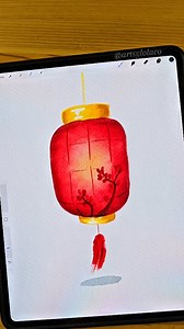 Festive Lantern! Happy Chinese New Years ❤️ Used: Ultimate Watercolor Edition Brushsets by Artsy Lola Co. Exact brushset, washi tape and canvases are available at our Website for Procreate ✏️ #procreate #procreatebrushes #digitalwatercolor #drawingreels #watercolor #ipad #procreateart #dailydrawing #artreels #illustration #procreatebrushset #procreatetips #procreatetutorial #artist #paintingoftheday #watercolorsketch #drawingtutorial #watercolorpainting #watercolorart #procreatereels #illustrato
