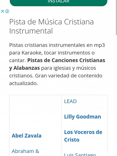 Descarga Gratis de Pistas Cristianas MP3
