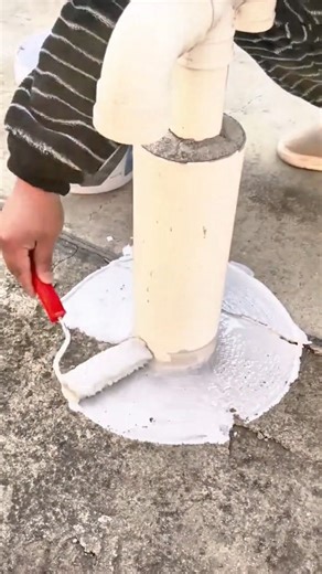 Sealing and Waterproofing a PVC Pipe Base for Long Lasting Strength #shorts