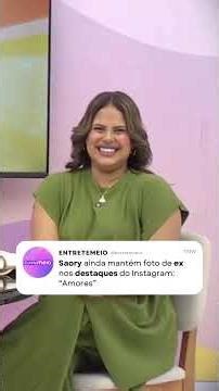 Saory ainda mantém foto de ex no destaques do Instagram: "AMORES" #fofocas #viral