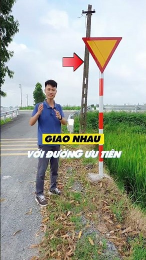 Biển báo giao nhau với đường ưu tiên