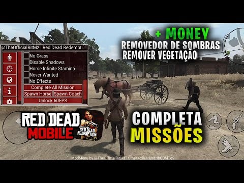 AGORA É REAL! RED DEAD REDEMPTION LITE MOBILE COM MOD MENU (TRAINER) NO ANDROID