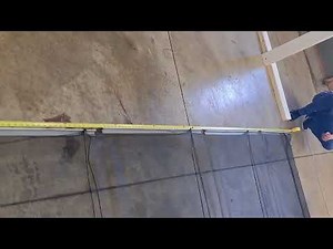 Retractable Garage Door Screen Installation Step 1: Measure and Mark Center of Screen | Zip Roll