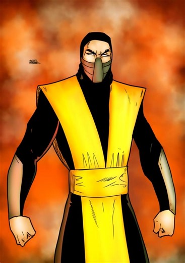 Scorpion 1995 #mortalkombat #scorpion #drawing