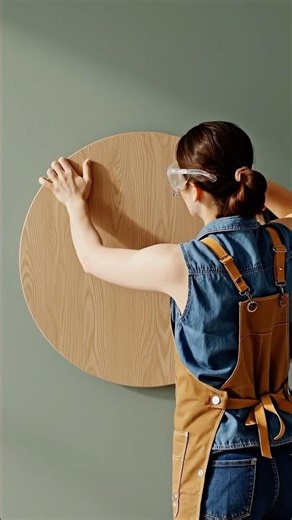 This Circular Wall Shelf Looks So Satisfying 😍🪵 | Modern DIY Furniture