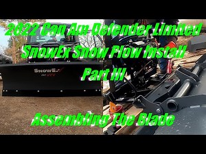2022 Can Am Defender Limited, SnowEx Snow Plow Installation Part 3: Assembling The Blade