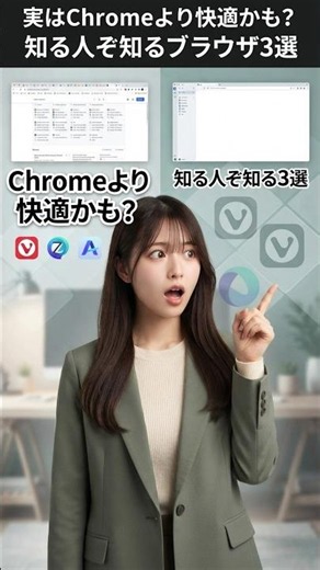 実はChromeより快適かも？知る人ぞ知るブラウザ3選 #chrome #firefox #edge #browser
