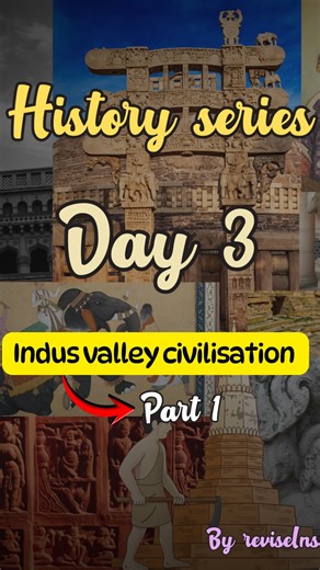 reviseINseconds 📚| RIS on Instagram: "Indus valley civilisation part 1 Next part me hum cover karenge important features and geographical extent of IVC Follow @reviseinseconds #upsc #explorepage✨ #viral #upscexam #educational"