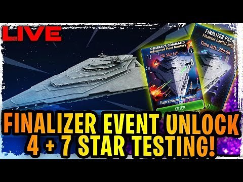General Hux's Finalizer Unlock and 4+7 Star Testing LIVE! General's Command Event!