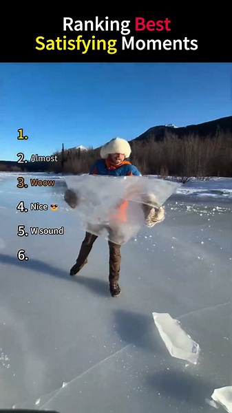 Ranking Best Satisfying Moments #asmr #snow #funny #odlysatisfying #ice #satisfying #fyp