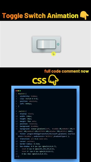 Toggle Button using HTML & CSS | #shorts #button