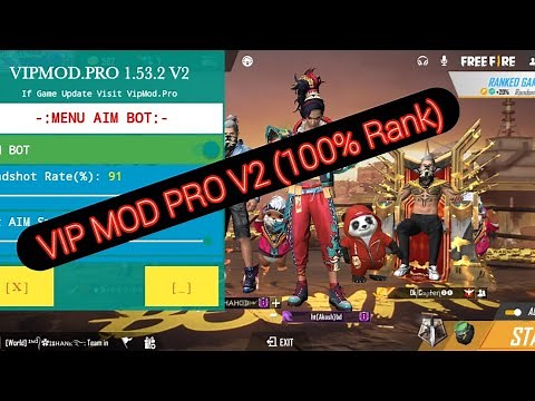 VIP _MOD_PRO_v1.53.2. V2 (100%Rank..// VIP MOD PRO V2 NEW SYSTEM. ///Pro Hacker