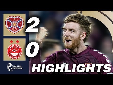 Heart of Midlothian 2-0 Aberdeen | HIGHLIGHTS | William Hill Premiership