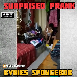 325K views · 3K reactions | Surprised Prank Kyrie 5 SpongeBob for their son. ctto: Micon Quintana | Breezy Basketball | Facebook