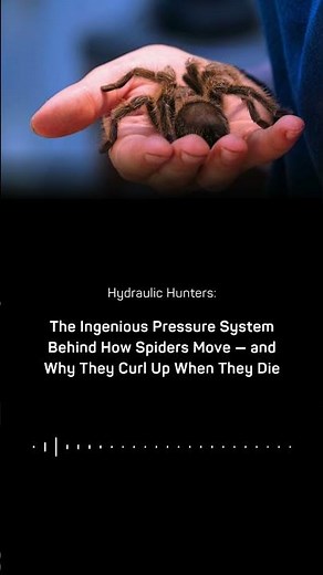 Hydraulic Hunters: The Ingenious System Behind How Spiders Move and Why They Curl Up When They Die