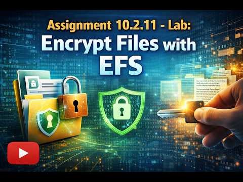 10.2.11: Lab Encrypt Files with EFS