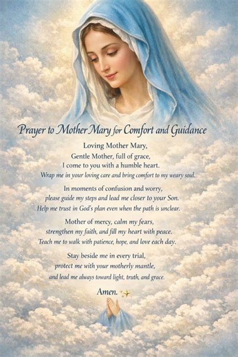 Prayer to Mother Mary for Comfort and Guidance | Peaceful Marian Prayer