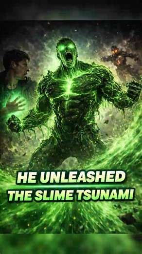 He Turned Into a Slime Tsunami 😱 #viral #transformation