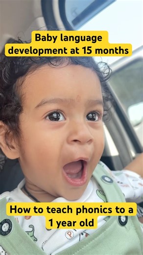 Baby language development at 15 months #viral #ytshorts #phonics #shorts #1yearold #trending