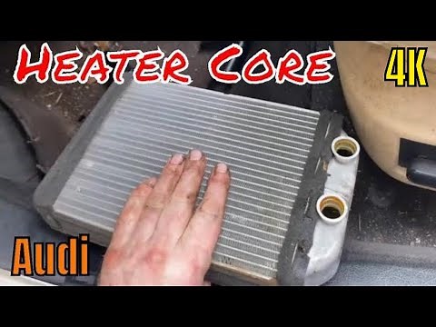 Broken Audi heater core. Replace yourself easy. DIY!