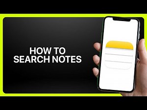How To Search Notes In iPhone Notes App 2025! Tutorial