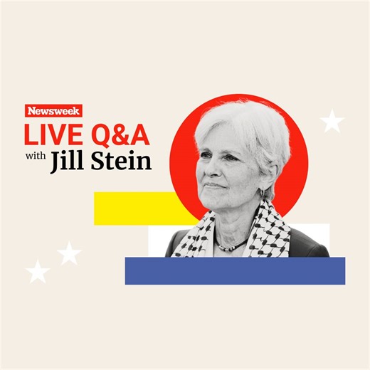 Tune in as Green Party presidential candidate Jill Stein joins Newsweek to answer your questions. Watch live on Newsweek's YouTube channel Oct. 7 at 11 a.m. EST. Click the link in bio for more. | Newsweek