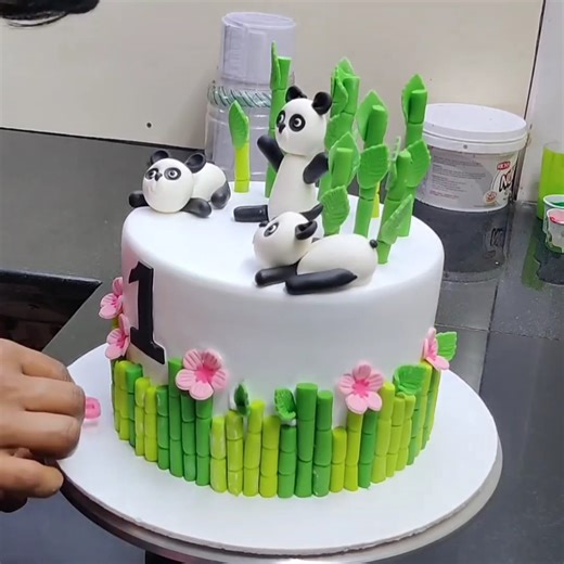 70K views · 3.4K reactions | Amazing Panda Cake Design | Fondant Panda Cake Topper | Panda Lovee Birthday Cake | Sunil Cake Master | Facebook