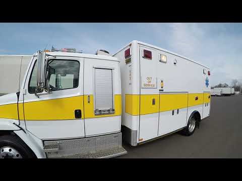 4K Review 2003 Freightliner FL60 Ambulance with 6.4L Diesel engine Virtual Test-Drive & Walk-around