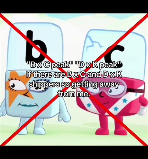 I should be haters of Alphablocks B x C and D x K number 1 forever than Peach Blossom Cookie from CRK - IT DOESN'T MEAN I SHIP B X D AND C X K CUZ I HATE D4RKSH1P TOO #alphablocks