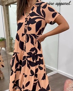 50K views · 388 reactions | The BEAUTIFUL Alyssa Midi Print Dress in Black Floral. Easy, loose, AMAZING, functional buttons, good length sleeves, POCKETS, and it's super comfy. Love, love, love x x Shop HERE: vineapparel.com/collections/dresses/products/alyssa-midi-print-dress?variant=40044753453190 | Vine Apparel | Facebook