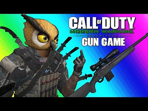 COD4 Remastered: Gun Game Funny Moments - The Irish Knife Duo!