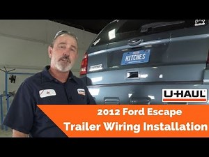 2012 Ford Escape Trailer Wiring Installation