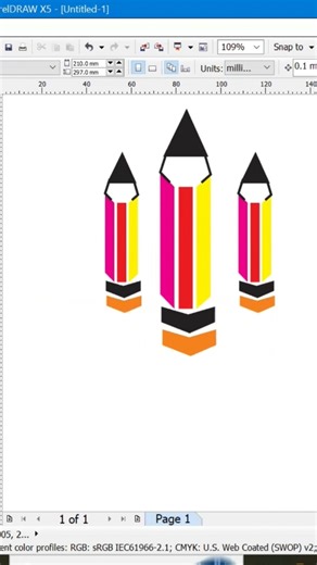 Design in Coreldraw 18 #pencil #shors #design #shortfeed #viral #ytshorts #youtubeshorts #india