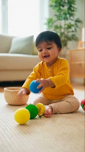 Colour Learning for Toddlers – Indian Baby Picks & Names Balls #Shorts