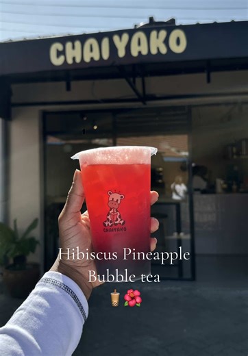 Discover Hibiscus Pineapple Bubble Tea at Suguta Center